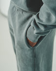 Frayed Enzyme Washed Fleece Sweatpants