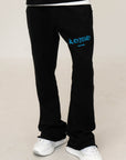 BLACK FLARED SWEATPANTS