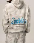 LIMITLESS” WASHED GREY ZIP HOODIE