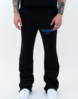 BLACK FLARED SWEATPANTS