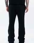 BLACK FLARED SWEATPANTS