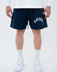 NAVY MESH JERSEY SHORTS