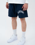 NAVY MESH JERSEY SHORTS