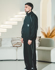 Reflection Striped Straight-Leg Sweatpants