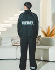 Reflection Striped Straight-Leg Sweatpants
