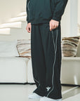 Reflection Striped Straight-Leg Sweatpants