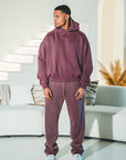 Frayed Enzyme Washed Fleece Sweatpants