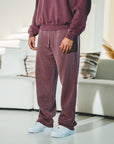 Frayed Enzyme Washed Fleece Sweatpants