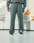 Frayed Enzyme Washed Fleece Sweatpants