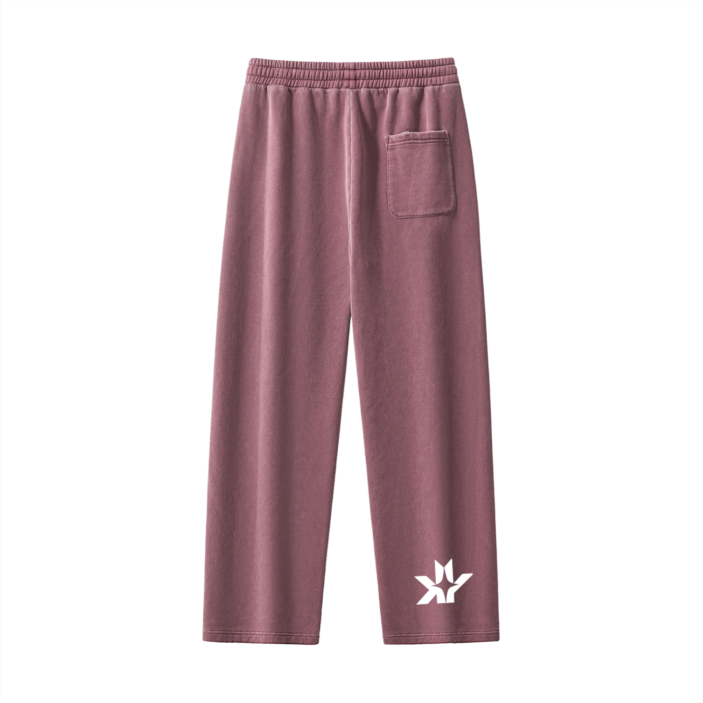 Frayed Enzyme Washed Fleece Sweatpants