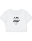 F*ck Poetry - Fitted Crop Tee