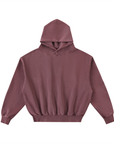 Frayed Enzyme Washed Fleece Hoodie
