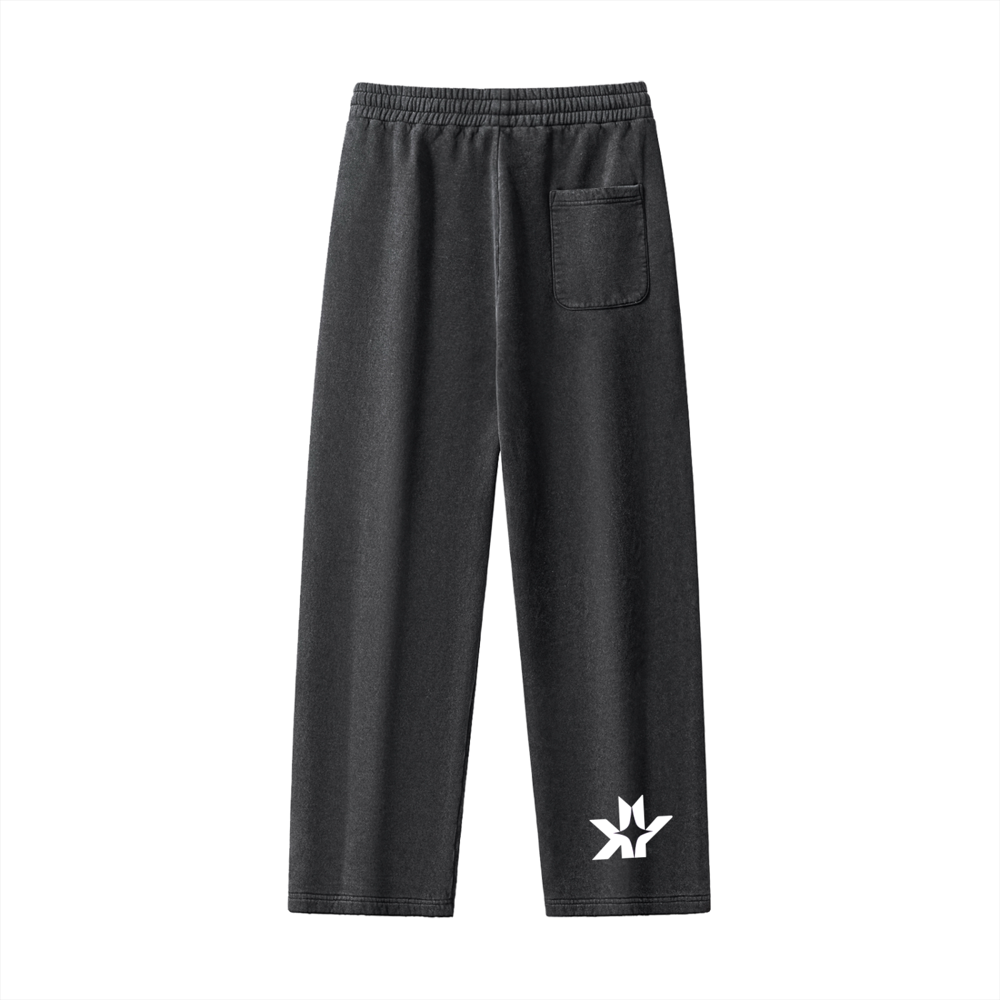 Frayed Enzyme Washed Fleece Sweatpants
