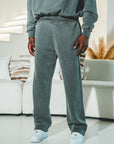 Frayed Enzyme Washed Fleece Sweatpants