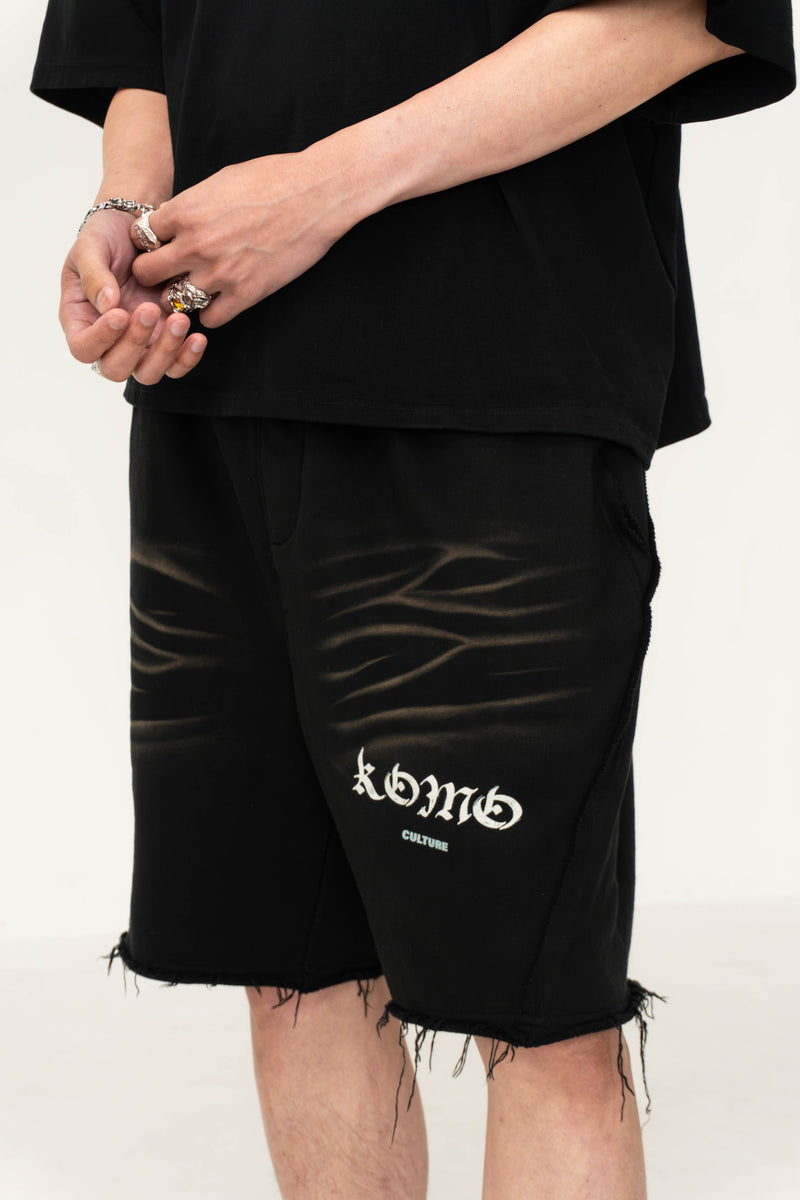 BLACK WASHED SET – WHITE LOGO