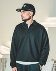 Heavyweight Fleece Polo Sweatshirt