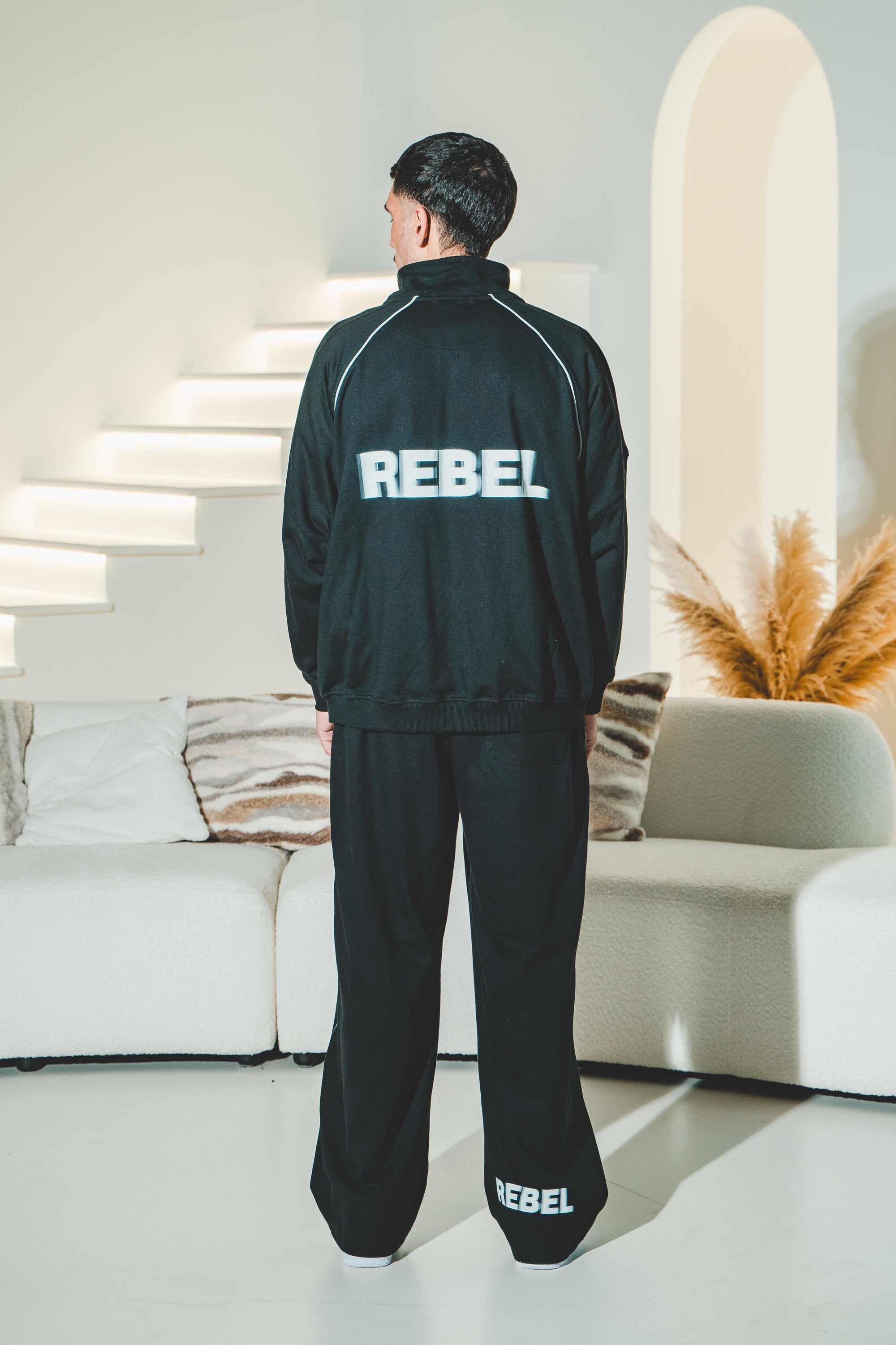 Reflection Striped Straight-Leg Sweatpants