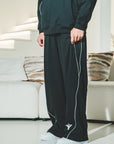 Reflection Striped Straight-Leg Sweatpants