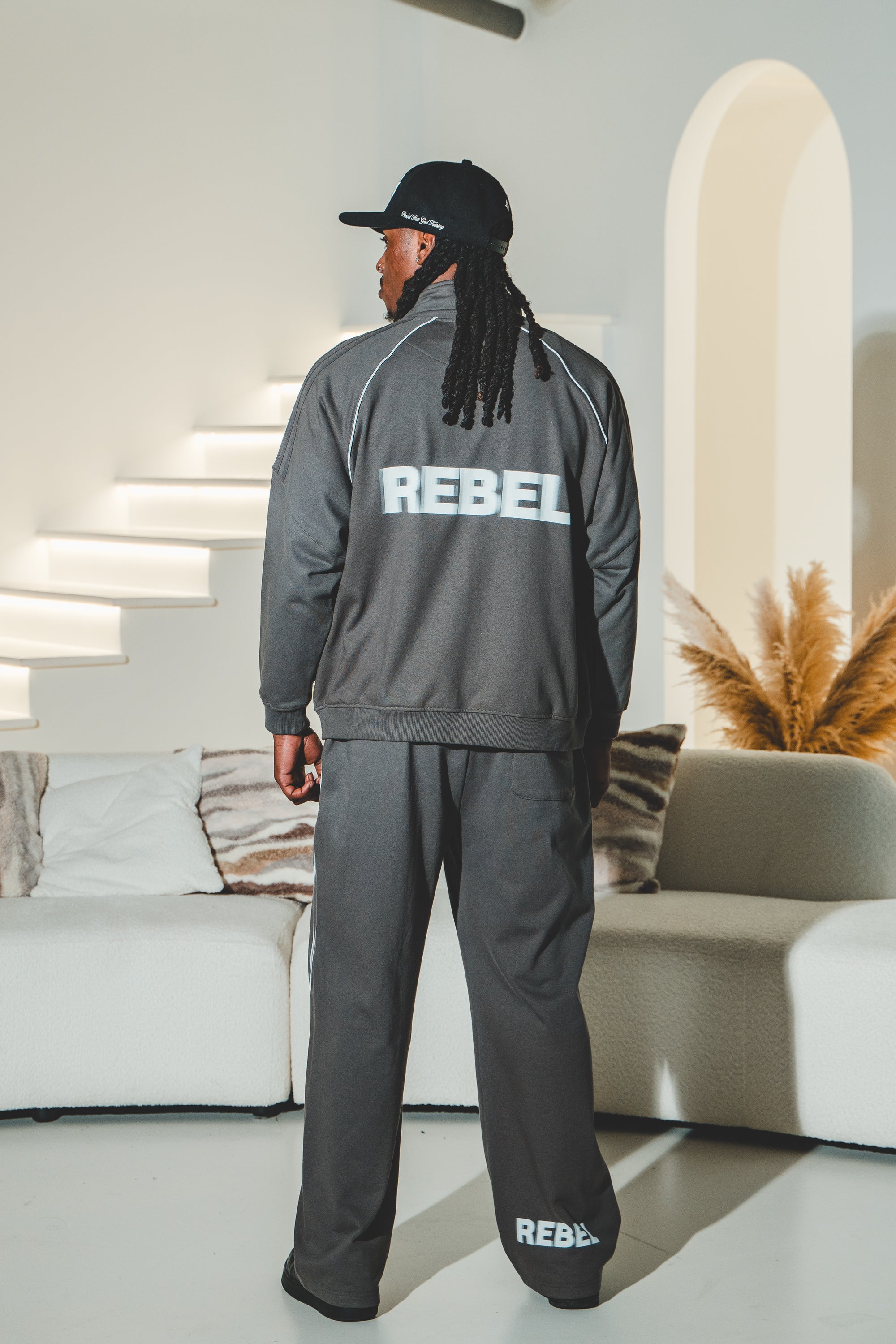 Reflection Striped Straight-Leg Sweatpants