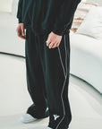 Reflection Striped Straight-Leg Sweatpants
