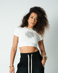 F*ck Poetry - Fitted Crop Tee